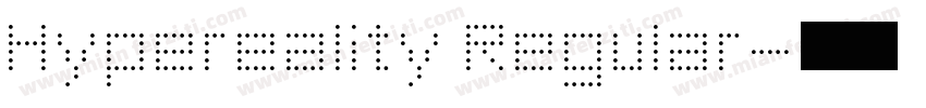 Hypereality Regular字体转换